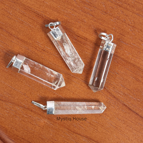 Clear Quartz Pencil Pendant Img