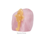 Yellow Aventurine With Rose Quartz Stone Ganesha