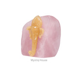 Yellow Aventurine With Rose Quartz Stone Ganesha