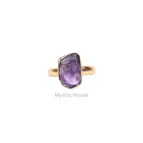 Amethyst Raw Adjustable Ring Img