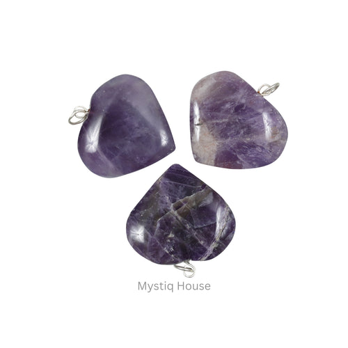 Amethyst Big Heart Pendant Img