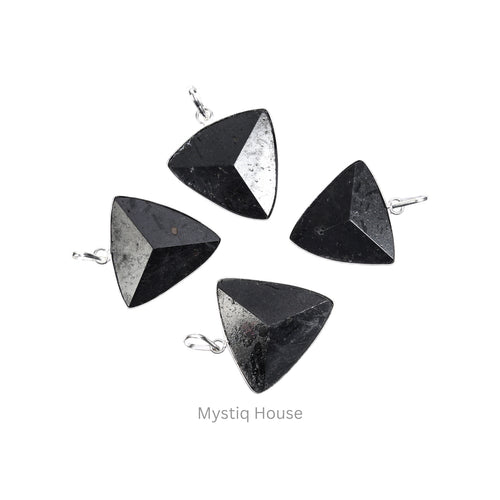 Black Tourmaline Triangle Pendant Img