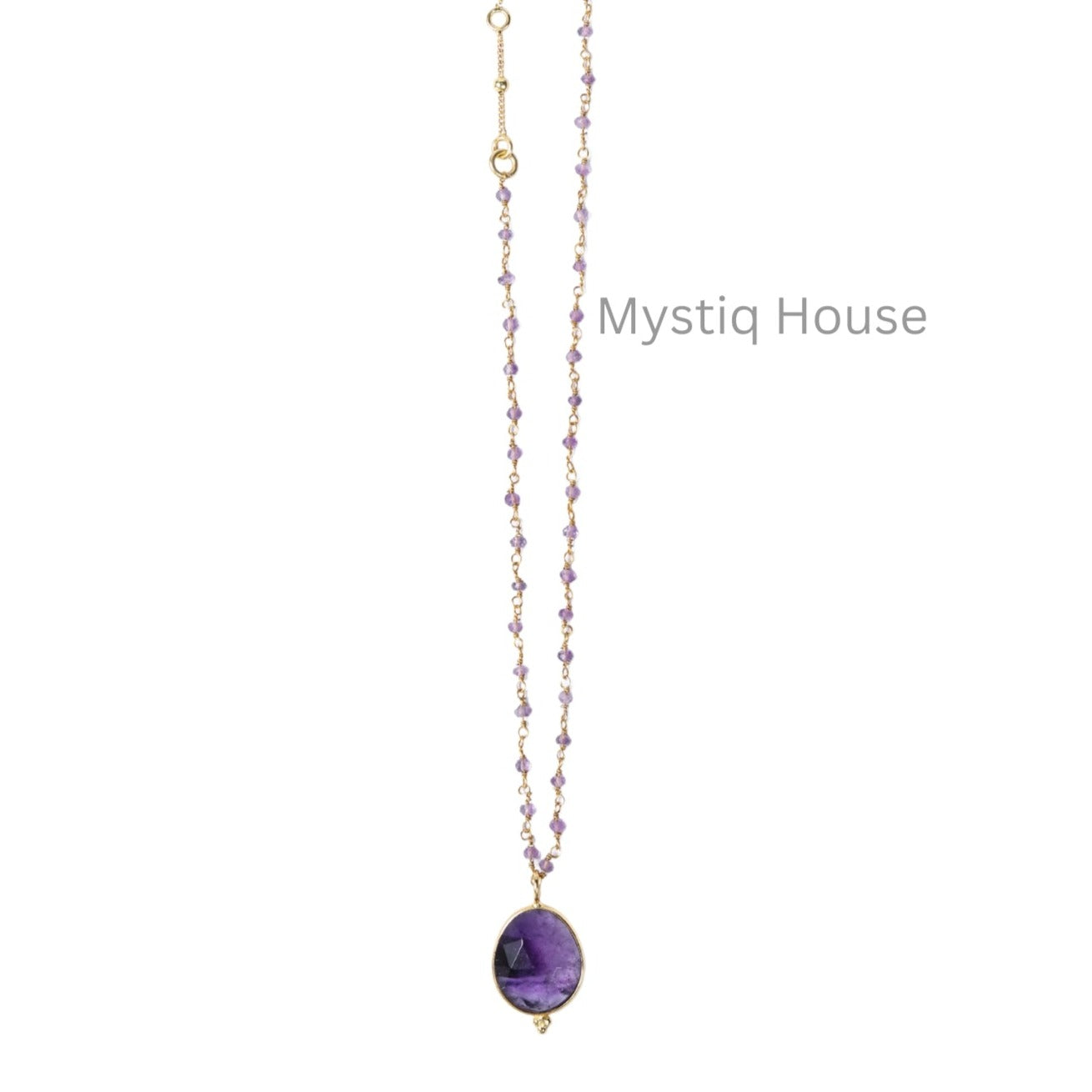 Amethyst Faceted Necklace