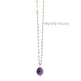 Amethyst Faceted Necklace