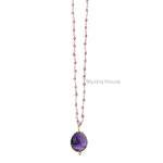 Amethyst Faceted Necklace