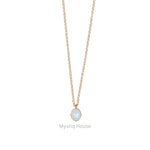 Rainbow Moonstone 92.5 Silver Oval Necklace