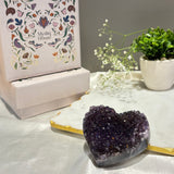 Amethyst Heart Cluster With Stand