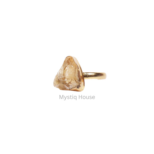 Citrine Raw Adjustable Ring Img