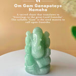 Green Aventurine Stone Ganesha
