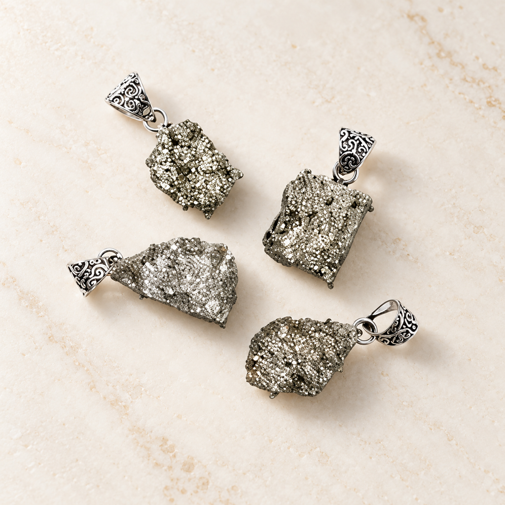 Pyrite Cluster Pendant