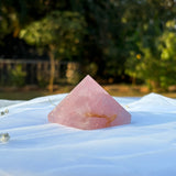 Rose Quartz Stone Pyramid