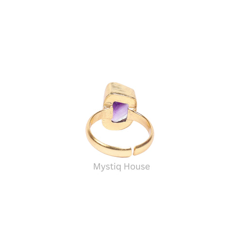 Amethyst Raw Adjustable Ring Img