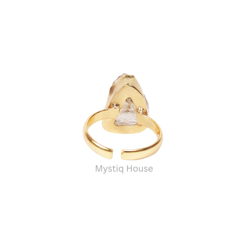 Citrine Raw Adjustable Ring Img