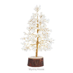 Clear Quartz Crystal Tree 300B Gold Wire