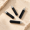 Black Tourmaline Pencil Pendant
