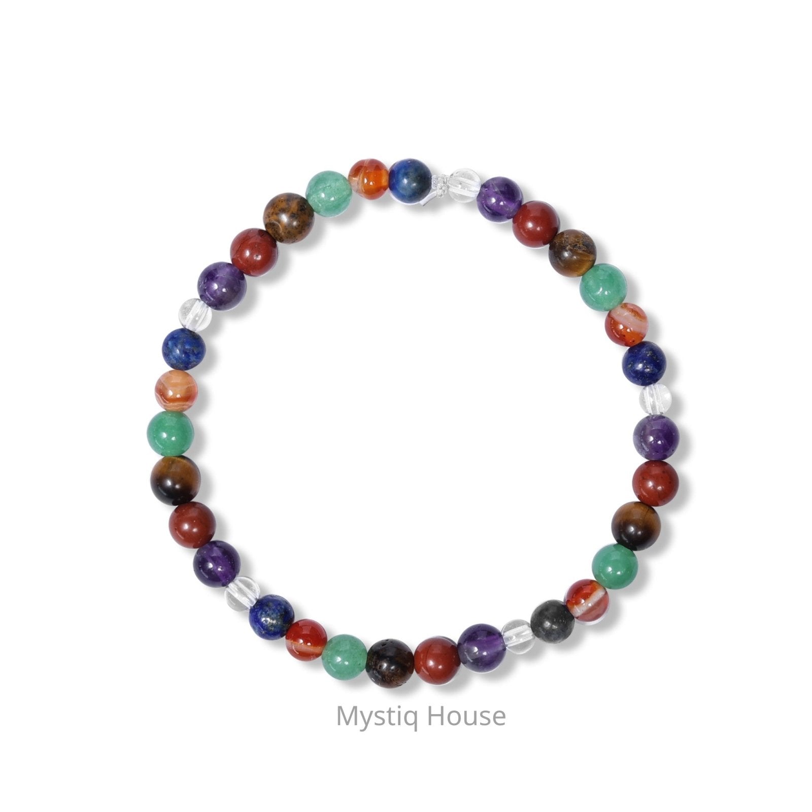 7 Chakra 4mm Bracelet - MystiqHouse