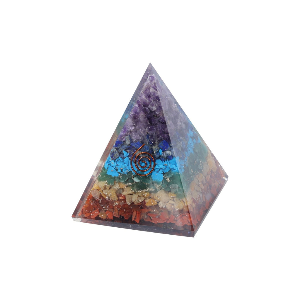 7 Chakra Orgonite Pyramid - MystiqHouse