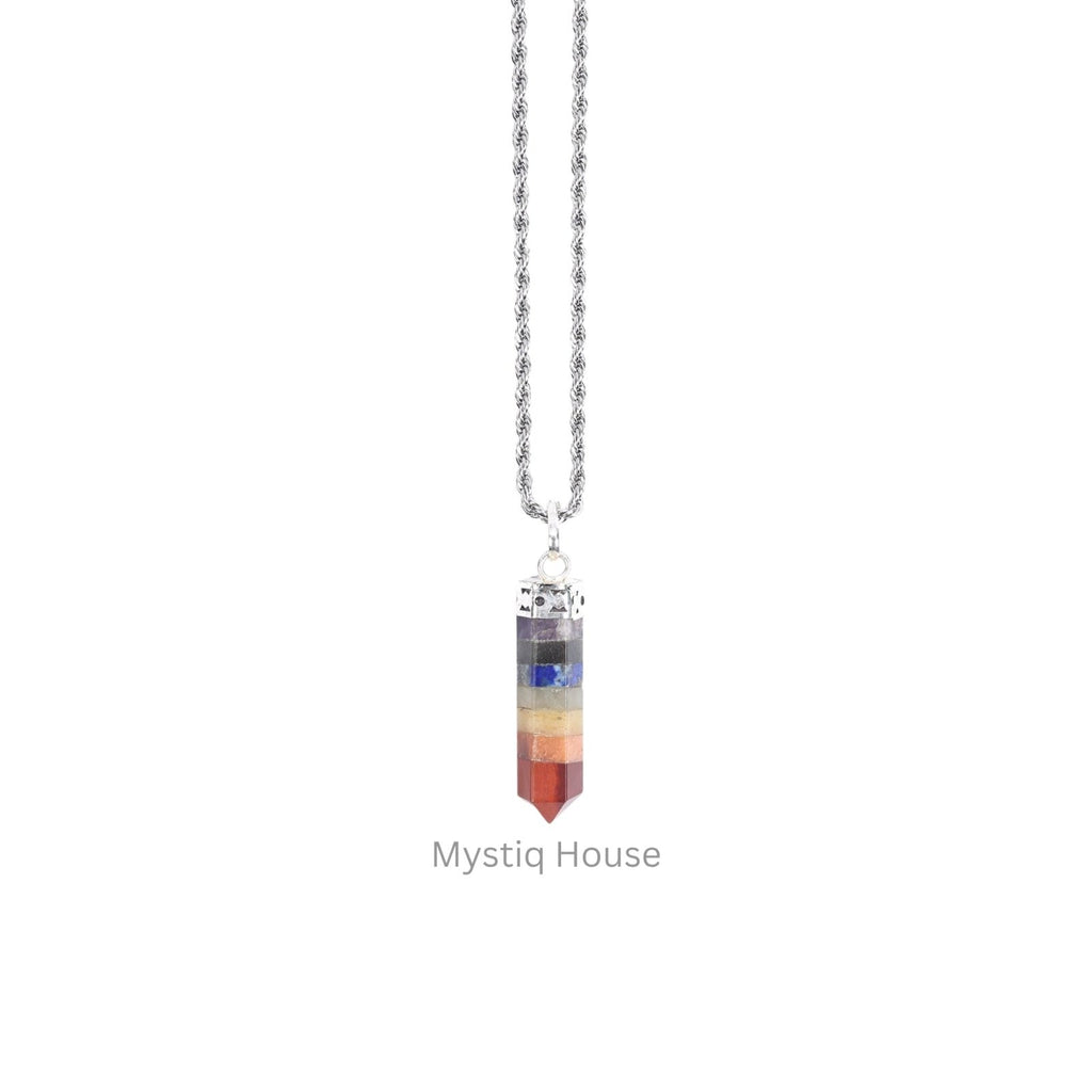 7 Chakra Pencil Pendant - MystiqHouse