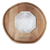 7 Chakra Selenite Plate