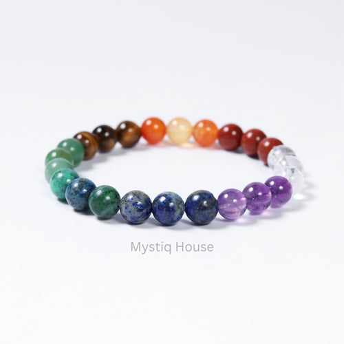 7 Chakra Clear Quartz Bracelet Img