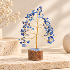 Lapis Lazuli Tree - Gold Wire Bead