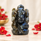 Labradorite Stone Ganesha