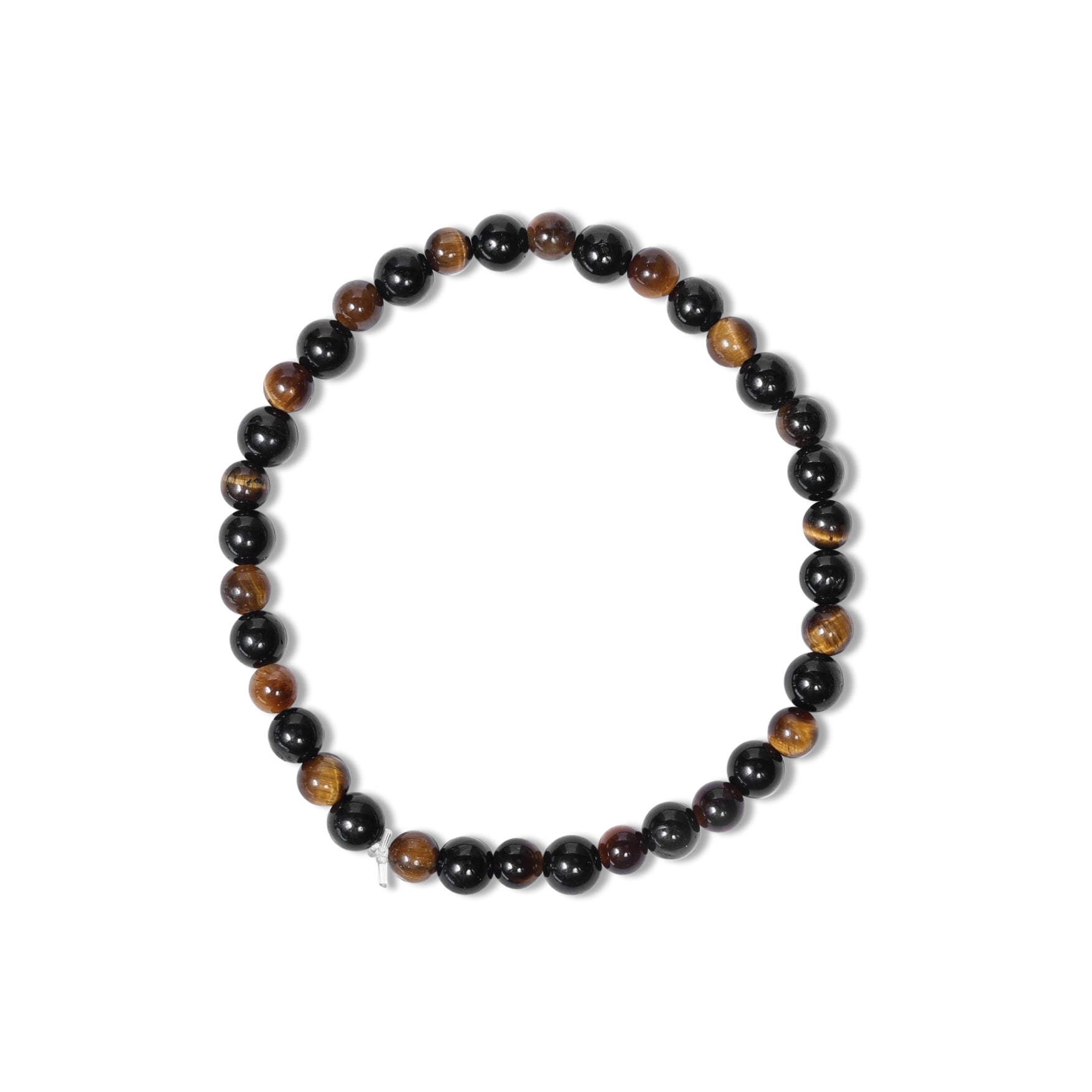 Buy Black Tourmaline and Tiger Eye 4mm Bracelet