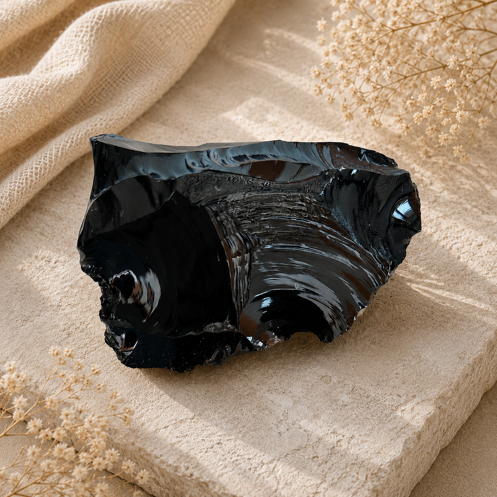 Black Obsidian Raw Stone