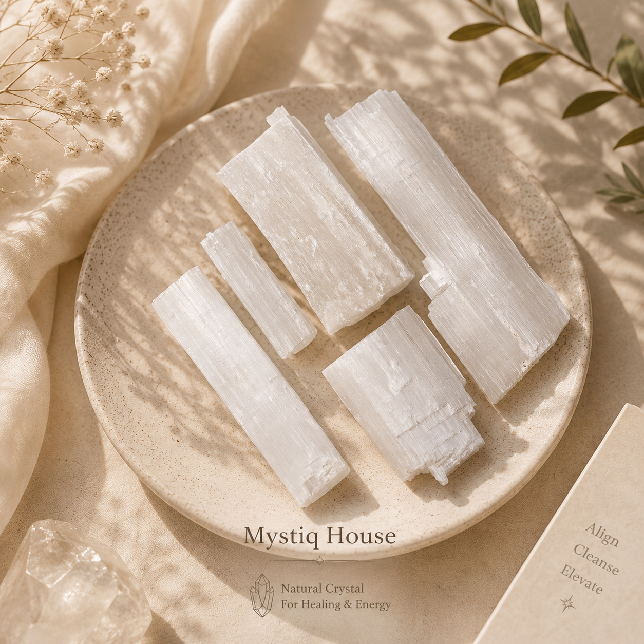 Selenite Raw Stone