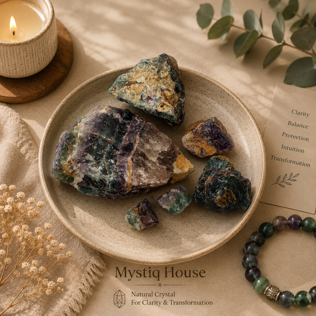 Multi Fluorite Raw Stone