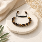 Tiger Eye Bracelet - Adjustable Thread