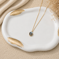 Labradorite 92.5 Silver Oval Necklace