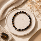 Black Tourmaline & Tiger Eye Bracelet