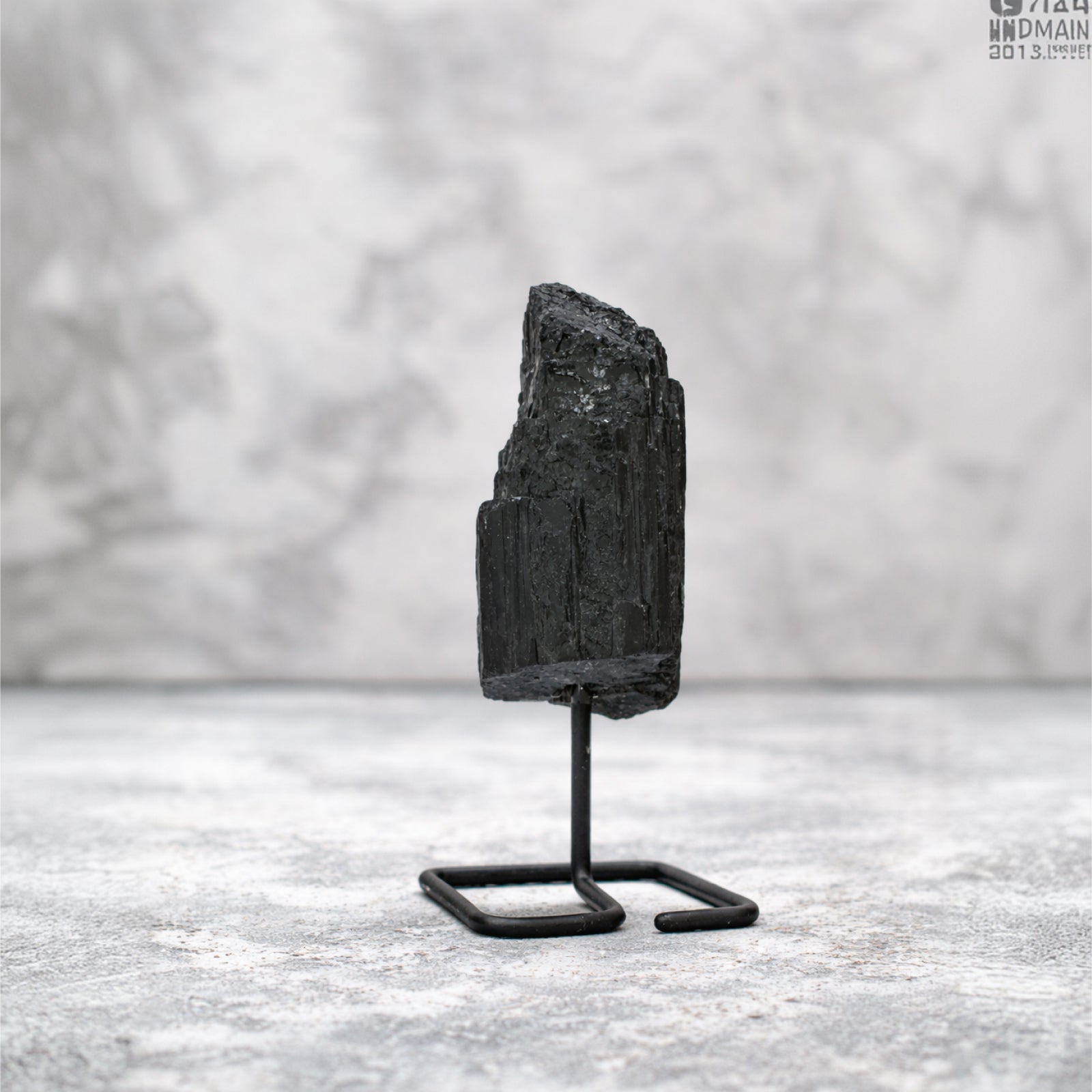 Black Tourmaline Brazil Raw Stand