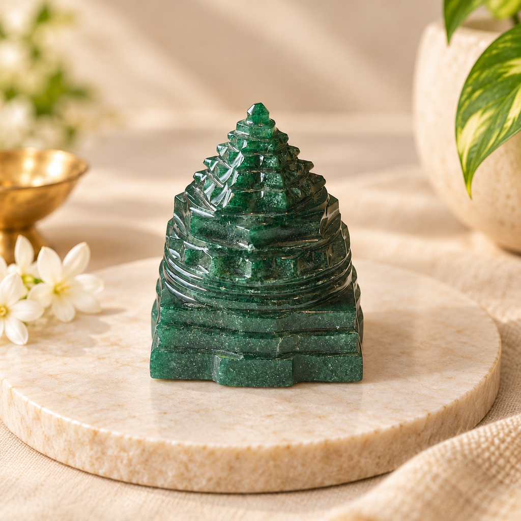Green Jade Shree Yantra