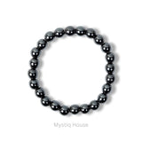 Hematite 8mm Crystal Bracelet