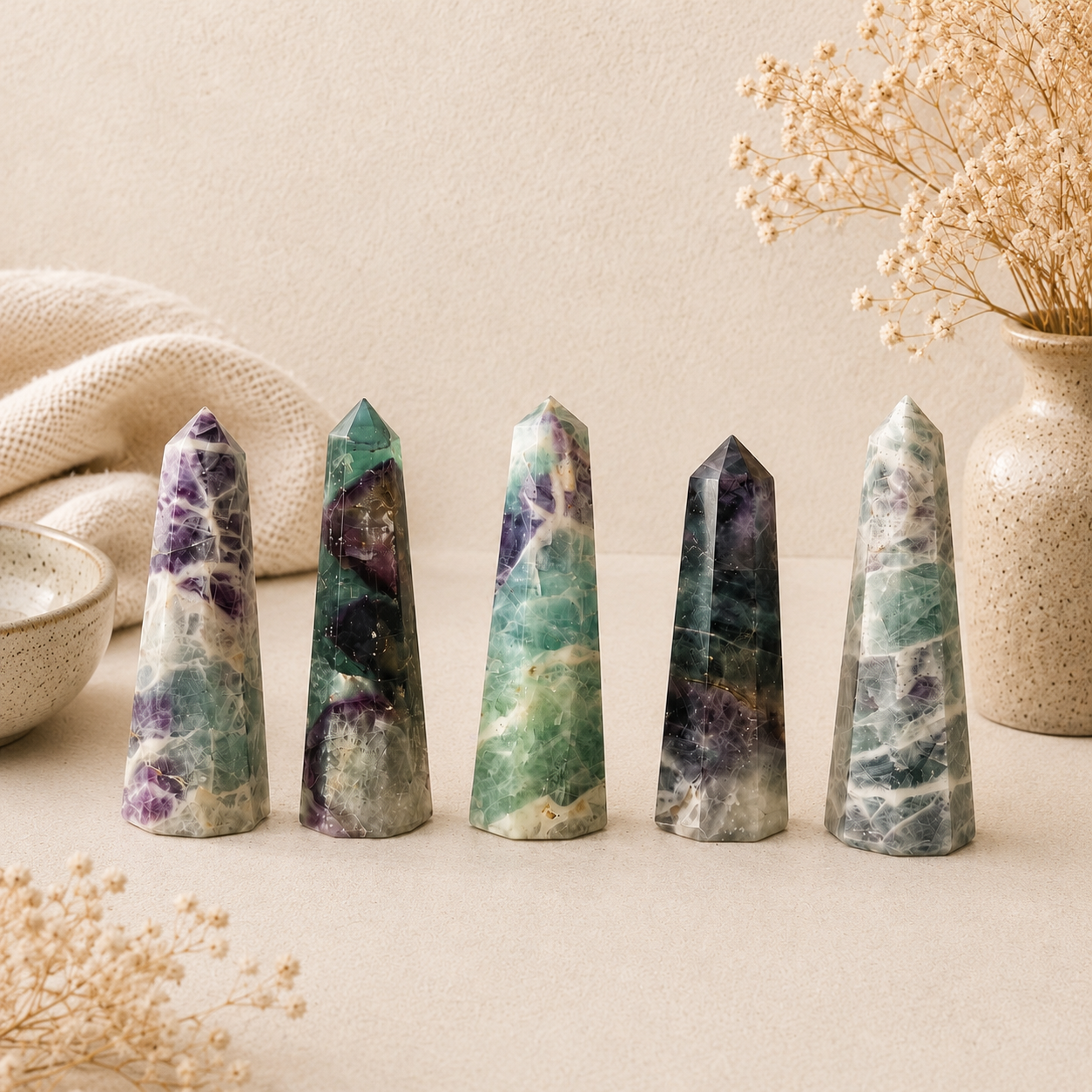 Rainbow Fluorite Tower
