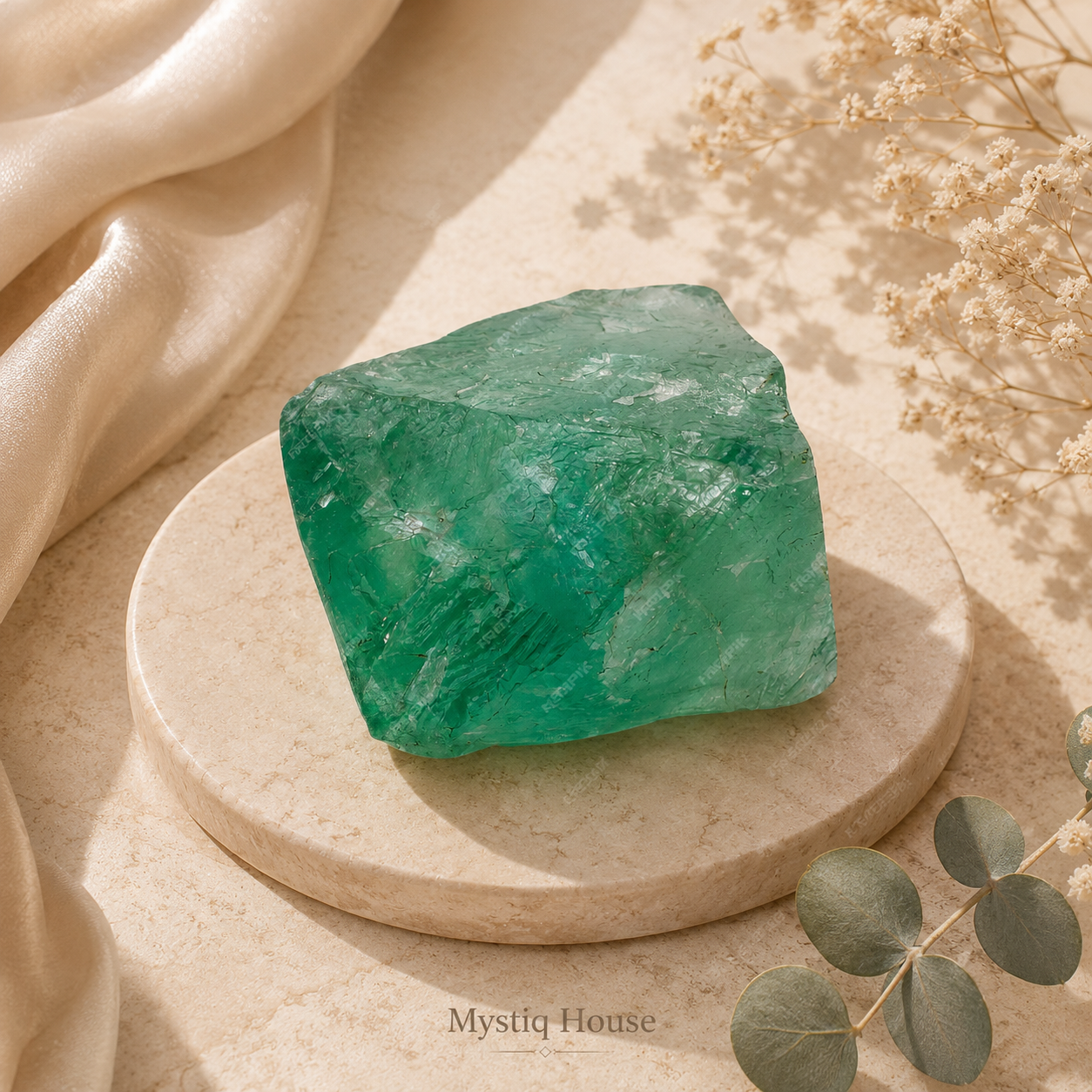 Green Fluorite Raw Stone