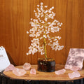 Rose Quartz Tree Gold Wire - 300 Beads