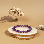  Amethyst 8mm Crystal Bracelet