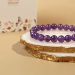  Amethyst 8mm Crystal Bracelet