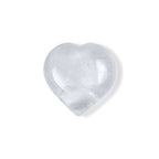 Clear Quartz Heart Stone
