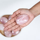 Rose Quartz Palm Stone