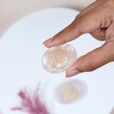 Rose Quartz Money Switch Oval & Zibu Symbol