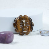 Tiger Eye Sun Face Cabochon
