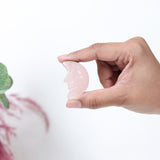 Rose Quartz Moon Face Cabochon