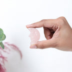 Rose Quartz Moon Face Cabochon
