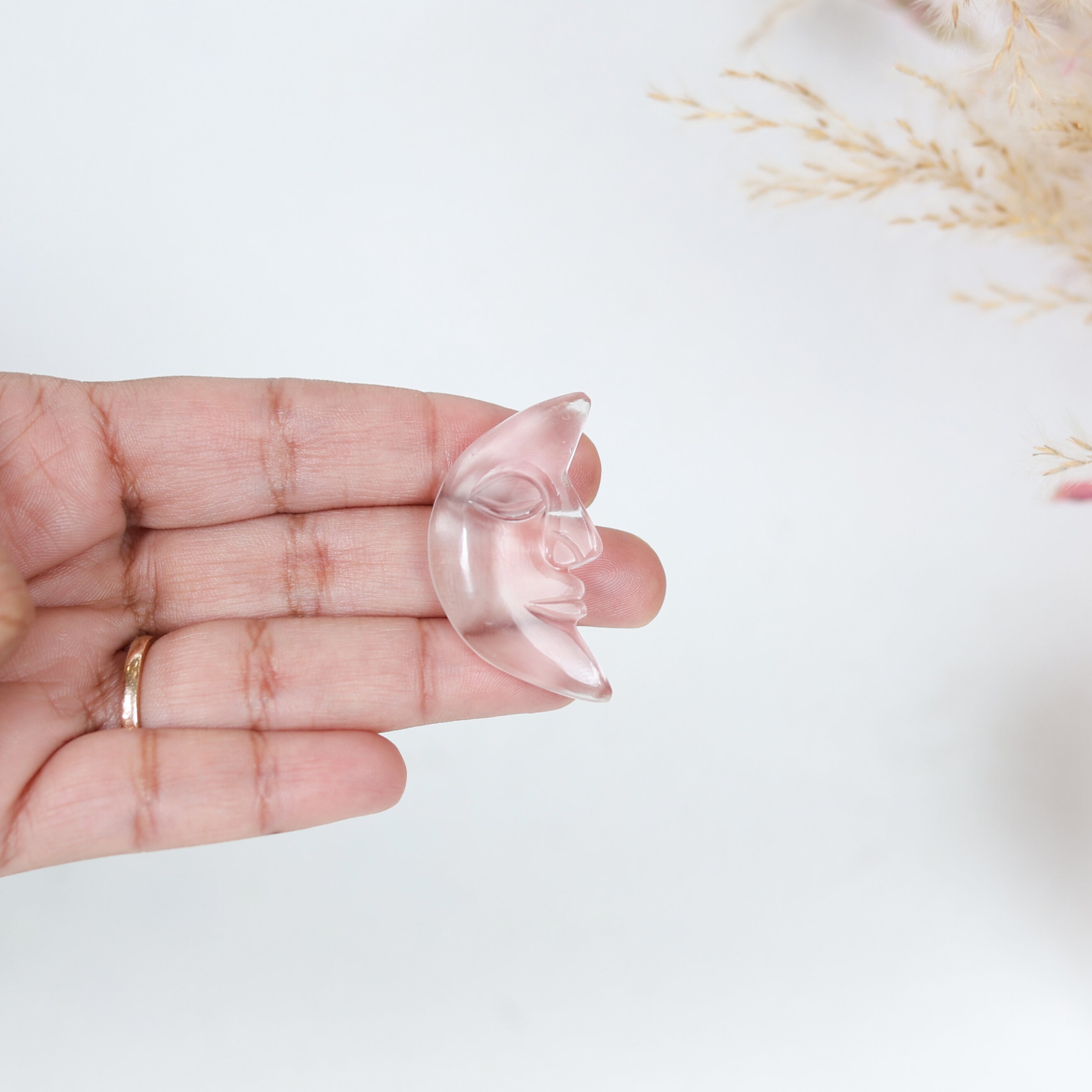 Clear Quartz Moon Cabochon