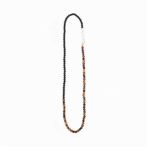 Tiger Eye & Black Tourmaline 4mm Mala Img