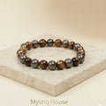 Pyrite Tiger Eye Combination Bracelet